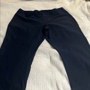 Lucy Navy Wide Leg Cropped Pants